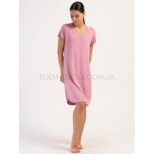 Женская ночная рубашка с коротким рукавом 7998