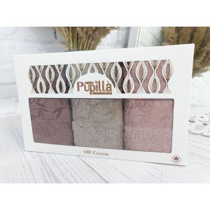 Бамбуковые кухонные полотенца на подарок Pupilla , 30х50-3шт