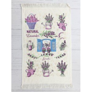 Полотенце для рук с бахромой Natural Lavender , 40х60
