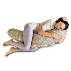 Подушка для беременных и кормящих мам Акварель Бежевый, 30х190 Подушка для беременных и кормящих мам Акварель Бежевый, 30х190