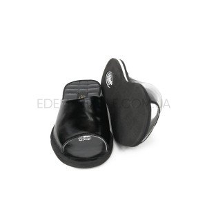 Кожаные женские тапочки для дома Pellagio 5641 Черный, 40