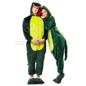 Костюм Кигуруми Зеленый Дракон , Рост 153-165 (M)