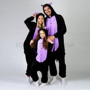 Кигуруми Черный Ночной Кот spooky cat микрофибра , Рост 170-185 (XL)