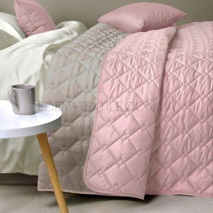Покрывало однотонное на кровать Стиль Cube Пудровый, 210х240