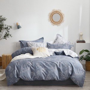 Набор постельного белья Сатин Bella Villa B-0266 Синий, Семейный