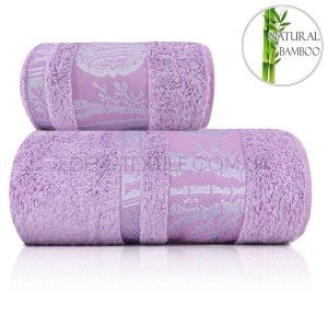 Полотенце бамбуковое для ванной Aynali Zeron Лавандовый, 70х140