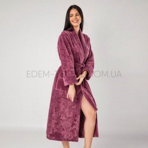 Качественный Женский длинный халат из Бамбука Nusa 8650 марсала, M Качественный Женский длинный халат из Бамбука Nusa 8650 марсала, M