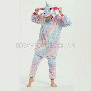 Кигуруми Единорог светящийся Люминесцентный , Рост 163-175 (L)