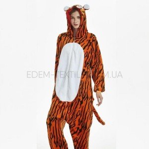 Кигуруми Пижама Полосатый Тигр для взрослых , Рост 163-175 (L)