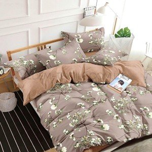 Постельное белье с цветочным принтом S467 , Семейный