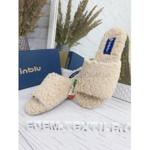 Тапочки шлепанцы Inblu женские эко мех EF-2H Кремовый, 39