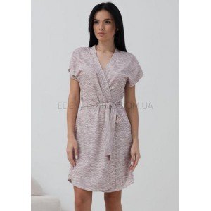 Изысканный женский трикотажный халат 1157 Бежевый, L Изысканный женский трикотажный халат 1157 Бежевый, L