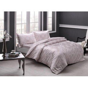 Красивый постельный комплект Tac Lucca Pudra , Семейный