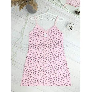 Ночнушка на бретелях HNX Бабочки с Сердечками Ночнушка на бретелях HNX Бабочки с Сердечками