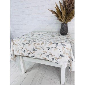 Водоотталкивающая скатерть на стол Листочки , 150х220