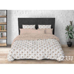 Комплект постели ранфорс принт Ромбы 2331 , Евро