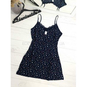 Ночнушка хлопковая на тонких бретелях Созвездие