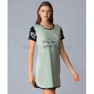 Туника сорочка для дома с коротким рукавом 5775