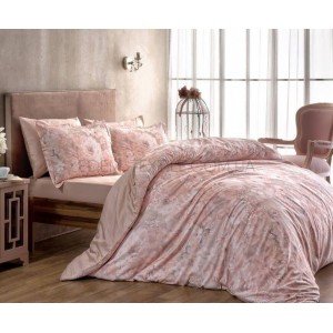 Постельный комплект TAC Blanche Сатин Digital , Семейный