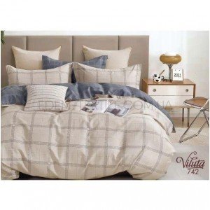 Комплект постельного белья из Сатина 742 , Евро