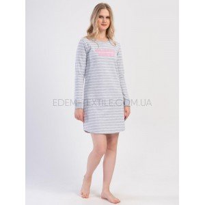 Теплая туника в полоску трикотаж на байке 403019 Теплая туника в полоску трикотаж на байке 403019