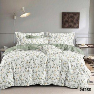 Постель хлопок Ранфорс принт Ветвь Оливок 24280 , Двуспальный Постель хлопок Ранфорс принт Ветвь Оливок 24280 , Двуспальный