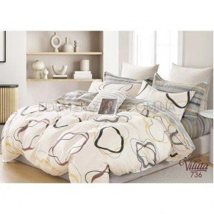 Набор постельного белья Геометрия Сатин 736 , Евро