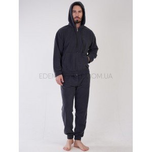 Флисовый мужской костюм на молнии Vienetta 0246 Графитовый, 2XL