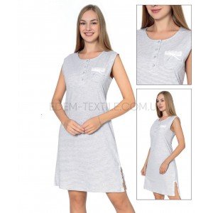 Ночная рубашка из хлопка на пуговицах 10686