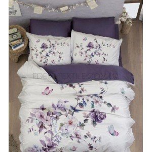 Сатиновая постель с цветочным принтом Martina , Семейный