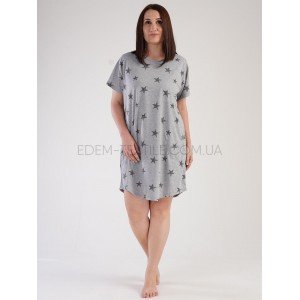 Хлопковая домашняя туника Vienetta Батал 0736