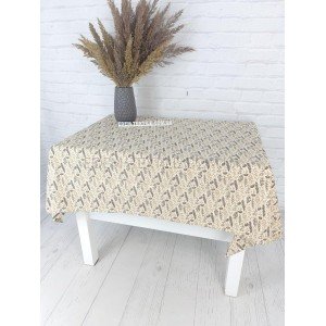 Скатерть с пропиткой хлопковая Сухоцветы Mirtex , 145x150
