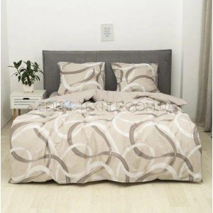 Комплект постельного белья на резинке 24327 , Евро